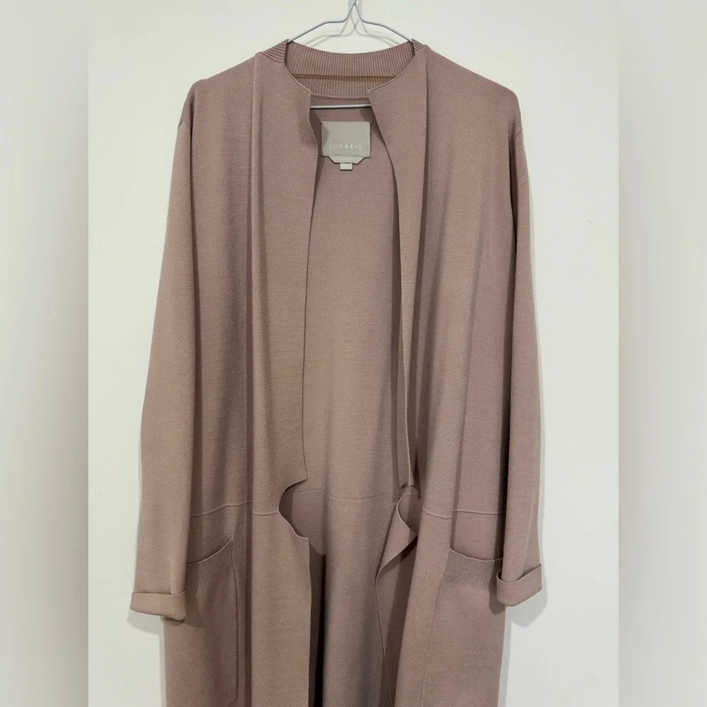 Soia & Kyo Benela Coatigan Long Robe Size S - Picture 3 of 14